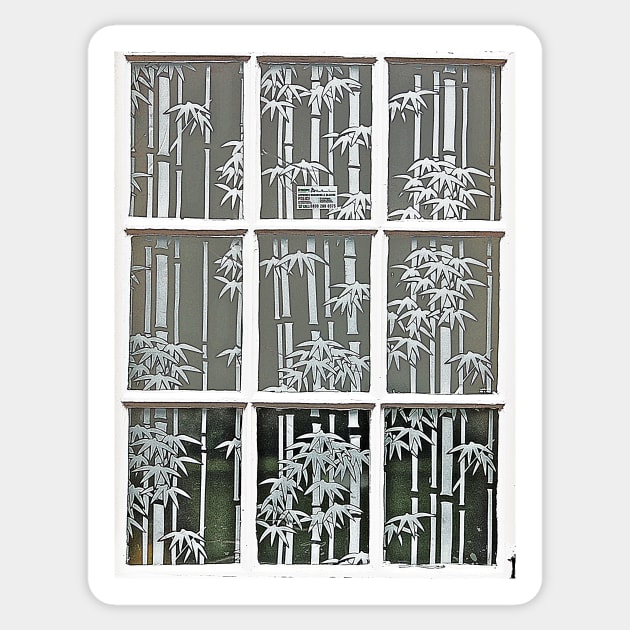 Bamboo Window Sticker by AlexaZari